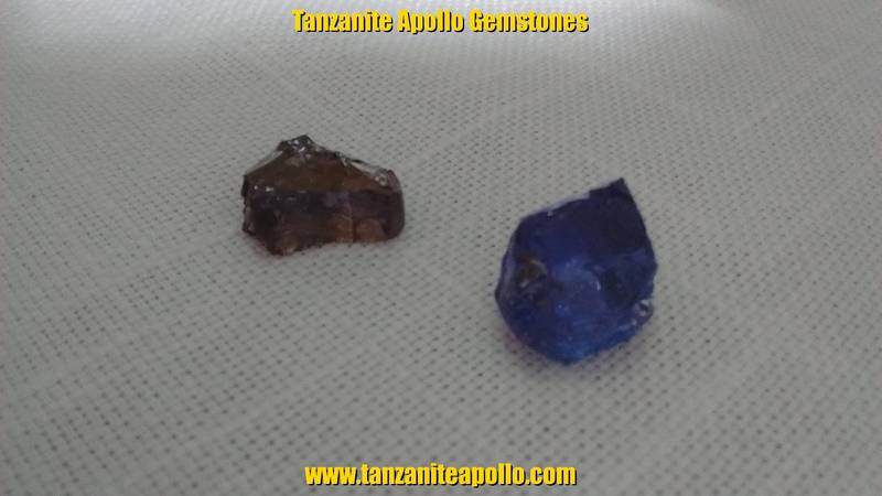 Rough Tanzanite gemstones