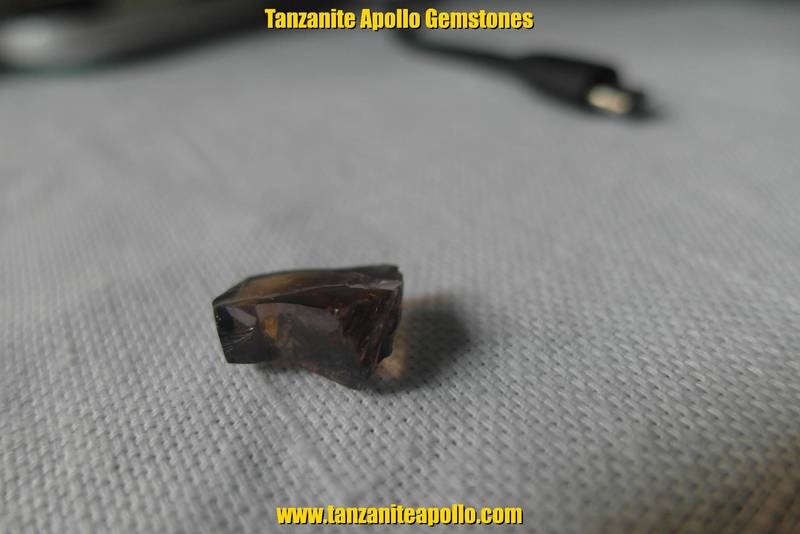 Original and not heated Tanzanite rough gemstone