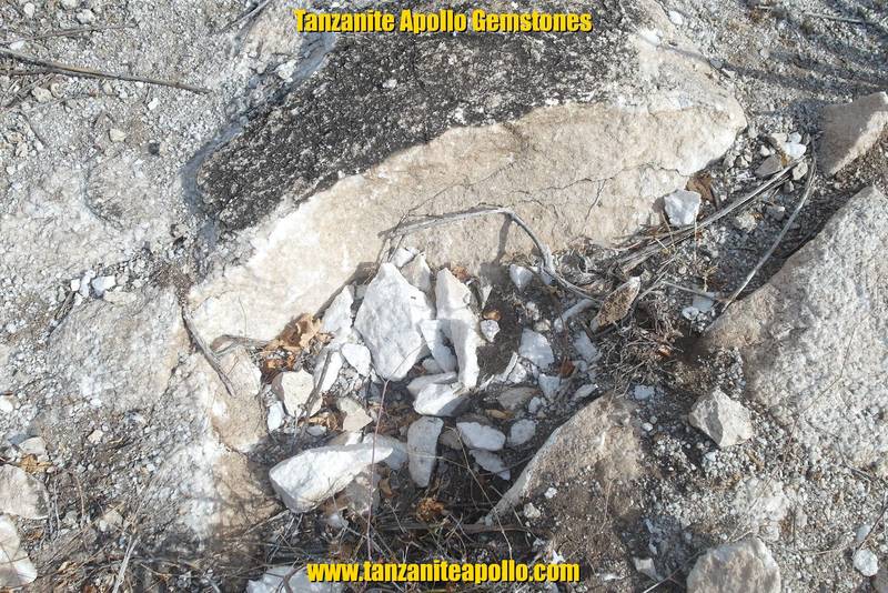 Dolomitic marble on Mirerani Hills
