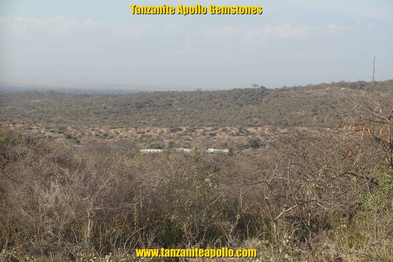 View from Mirerani Hills, Mirerani, Tanzania, the source of Tanzanite gemstones