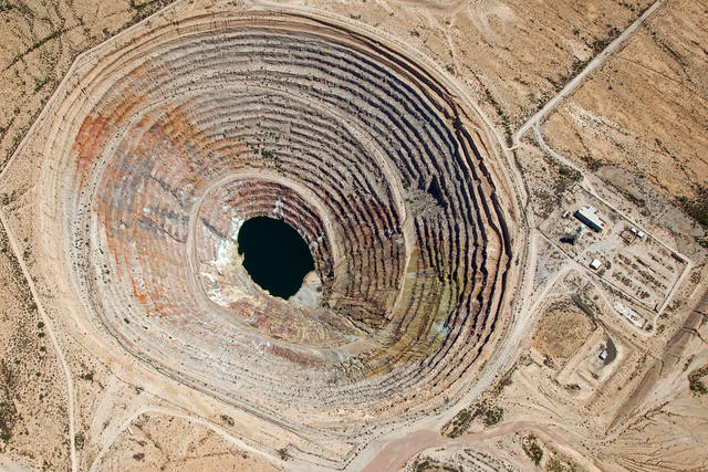 Large open pit